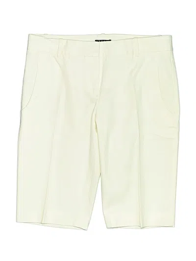 Pre-owned Theory Khaki Shorts In White