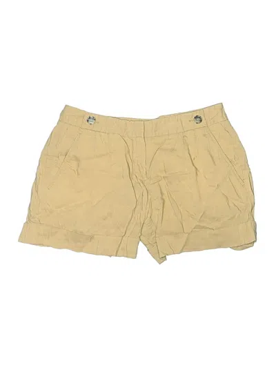 Pre-owned Theory Khaki Shorts In Yellow