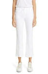 Theory Five-pocket Kick Flare Pants In White