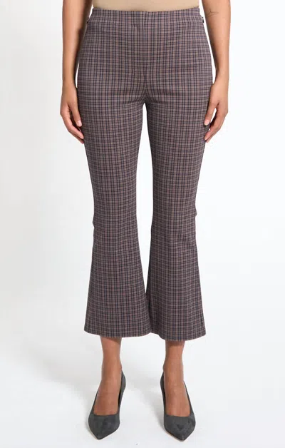 Theory Kick Knit Pants In Palomino Multi In Gray