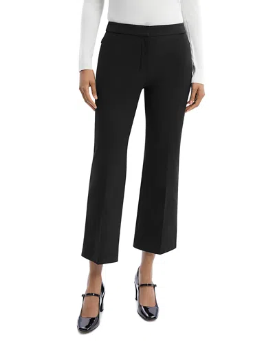 Theory Treeca 2 Cropped Stretch-wool Slim-leg Pants In Black