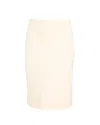 Theory Slim Crepe High-waist Midi Skirt In White