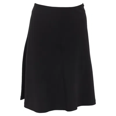 Theory Knee Length Skirt In Black Wool