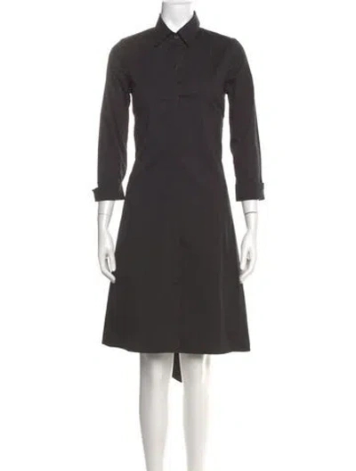 Pre-owned Theory Knee-length Dress In Black