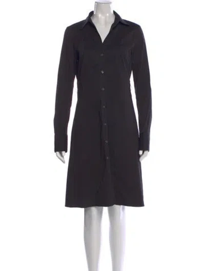 Pre-owned Theory Knee-length Dress In Black
