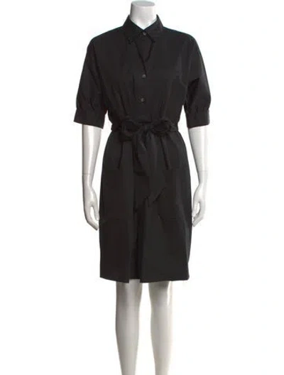 Pre-owned Theory Knee-length Dress In Black