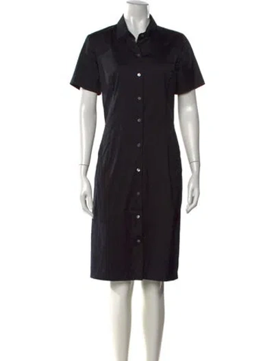 Pre-owned Theory Knee-length Dress In Black