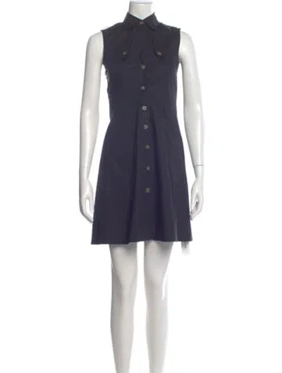 Pre-owned Theory Knee-length Dress In Blue