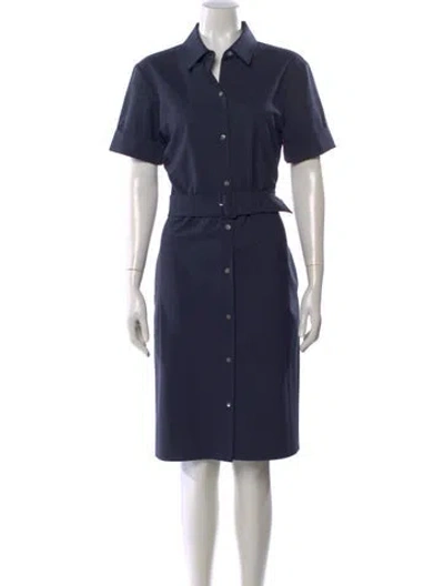 Pre-owned Theory Knee-length Dress In Blue