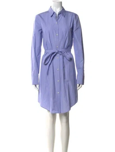 Pre-owned Theory Knee-length Dress In Blue