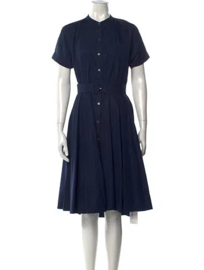Pre-owned Theory Knee-length Dress In Blue