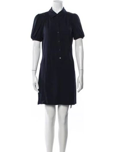 Pre-owned Theory Knee-length Dress In Blue