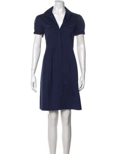 Pre-owned Theory Knee-length Dress In Blue