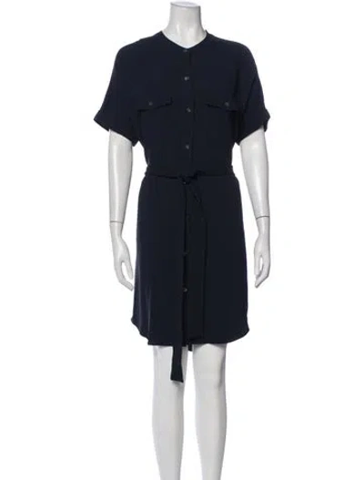 Pre-owned Theory Knee-length Dress In Blue