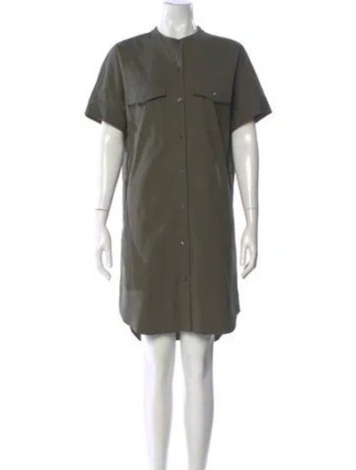Pre-owned Theory Knee-length Dress In Green