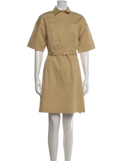 Pre-owned Theory Knee-length Dress In Neutral