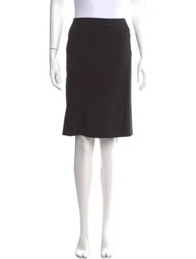 Pre-owned Theory Knee-length Skirt In Black