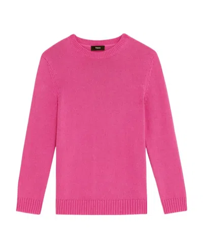 Theory Knit Long-sleeve Jumper In Pink