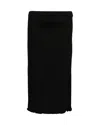 Theory Pencil Womens Wool Knee-length Pencil Skirt In Black