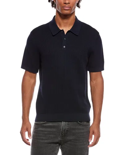 Theory Knit Polo Shirt In Black