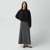 Theory Knit Pull-on Skirt In Astor Wool In Gray