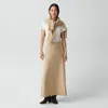 Theory Knit Pull-on Skirt In Astor Wool In Nude