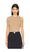 Theory Sweater Shell In Cashmere In Tan