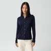 Theory Knit Shirt In Regal Wool In Blue