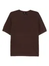 Theory Precise Tee In Pima Cotton Jersey In Brown