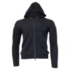 Theory Knitted Zipped Hoodie In Navy Blue Wool