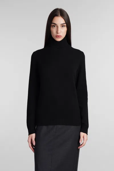 THEORY KNITWEAR IN BLACK CASHMERE