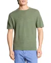 Theory Kolben Linen Tee In Green