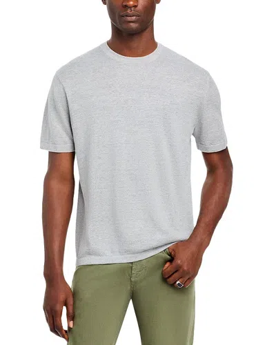 Theory Kolben Short Sleeve Crewneck Tee In Gray Heather