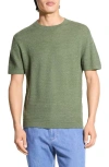 Theory Kolben Linen Tee In Green