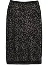 Theory Lace Midi Skirt In Black