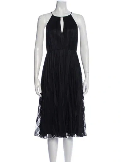 Pre-owned Theory Lace Pattern Midi Length Dress In Blue