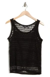 Theory Lace Tank In Jet Black