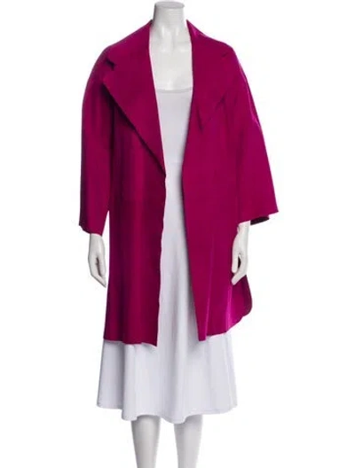 Pre-owned Theory Lamb Leather Coat W/ Tags In Purple
