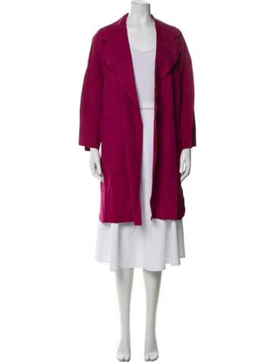 Pre-owned Theory Lamb Leather Jacket In Pink