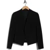 Theory Lanai Open Front Stretch Wool Blazer In Black