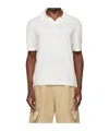 Theory Brenan Polo Shirt In Pacific Linen In White