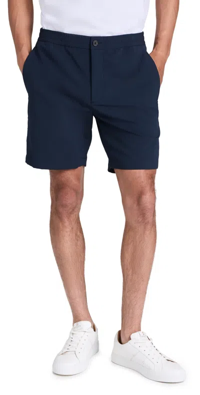 Theory Curtis Slim Fit Internal Drawstring Shorts In Eclipse