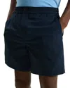 Theory Larin Tailored Fit 5 Drawstring Shorts In Baltic
