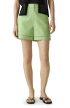 Theory Lattice Inset Stretch Cotton Shorts