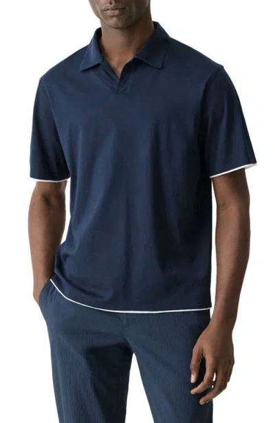 THEORY THEORY LAYERED PIMA COTTON POLO