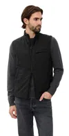 Theory Layering Vest In Motion Nylon Black In Multi