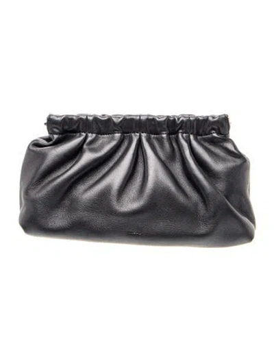 Pre-owned Theory Leather Clutch In Blue