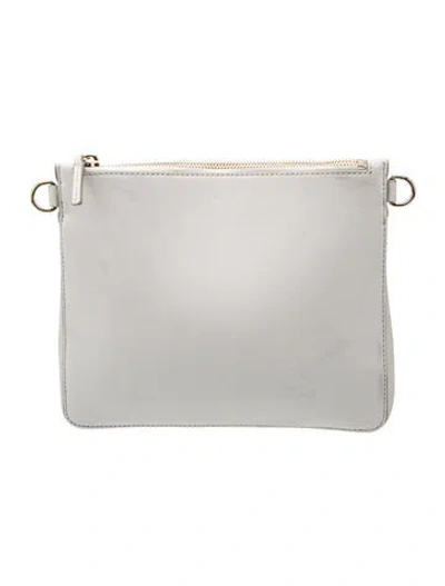 Pre-owned Theory Leather Portfolio In White