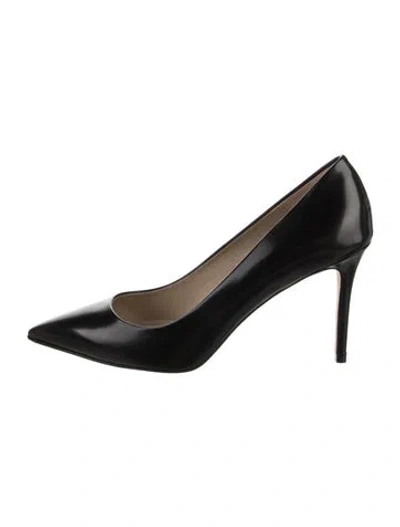 Pre-owned Theory Leather Pumps In Black