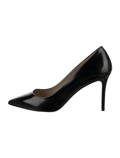 Pre-owned Theory Leather Pumps In Black
